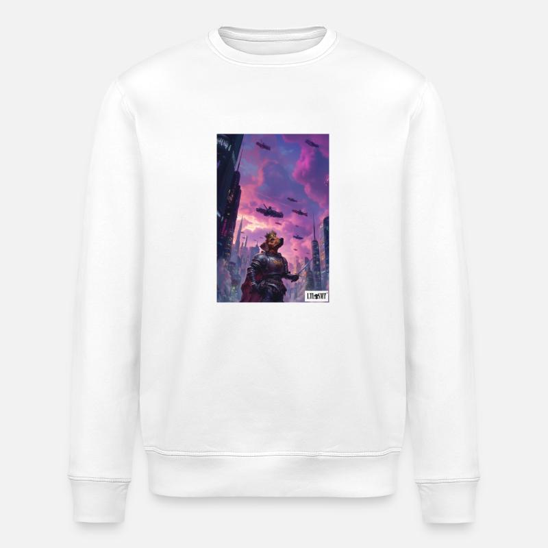 Ritter Dackel - Stanley/Stella Unisex Bio-Sweatshirt ROLLER - Weiß