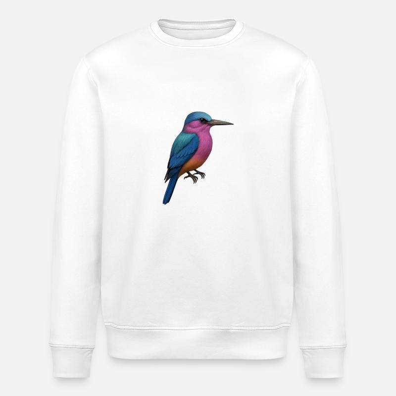 Martin-pêcheur – Beauté du silence - Sweat bio ROLLER Stanley/Stella Unisexe - blanc