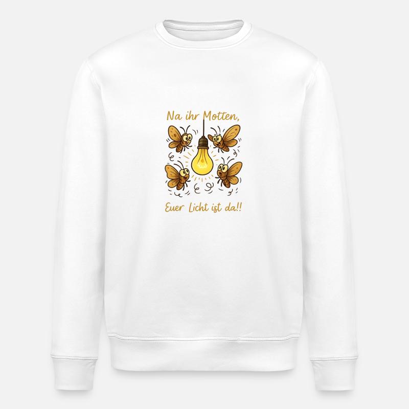 Motten - Stanley/Stella Unisex Bio-Sweatshirt ROLLER - Weiß