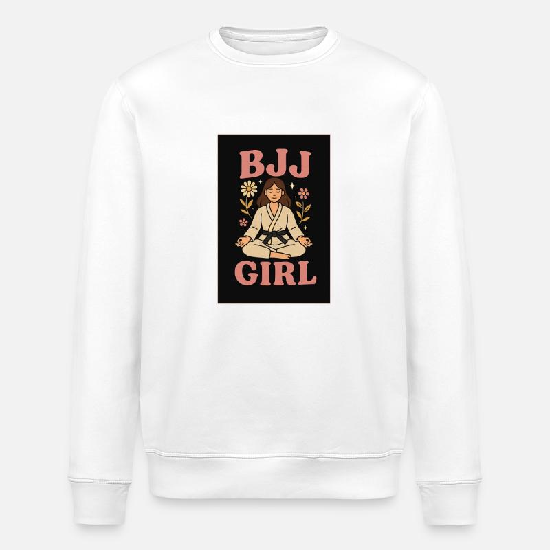 BJJ Mädchen - Stanley/Stella Unisex Bio-Sweatshirt ROLLER - Weiß