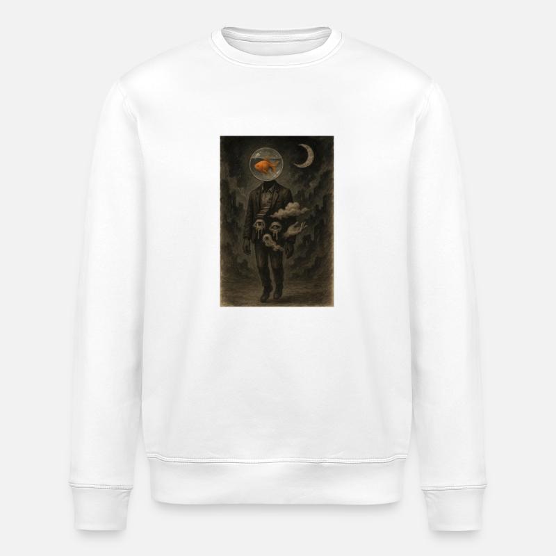 Dreams Don’t Obey Gravity - Stanley/Stella ROLLER Unisex Organic Sweatshirt - white