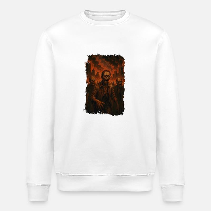 Zombiewelt - Stanley/Stella Unisex Bio-Sweatshirt ROLLER - Weiß