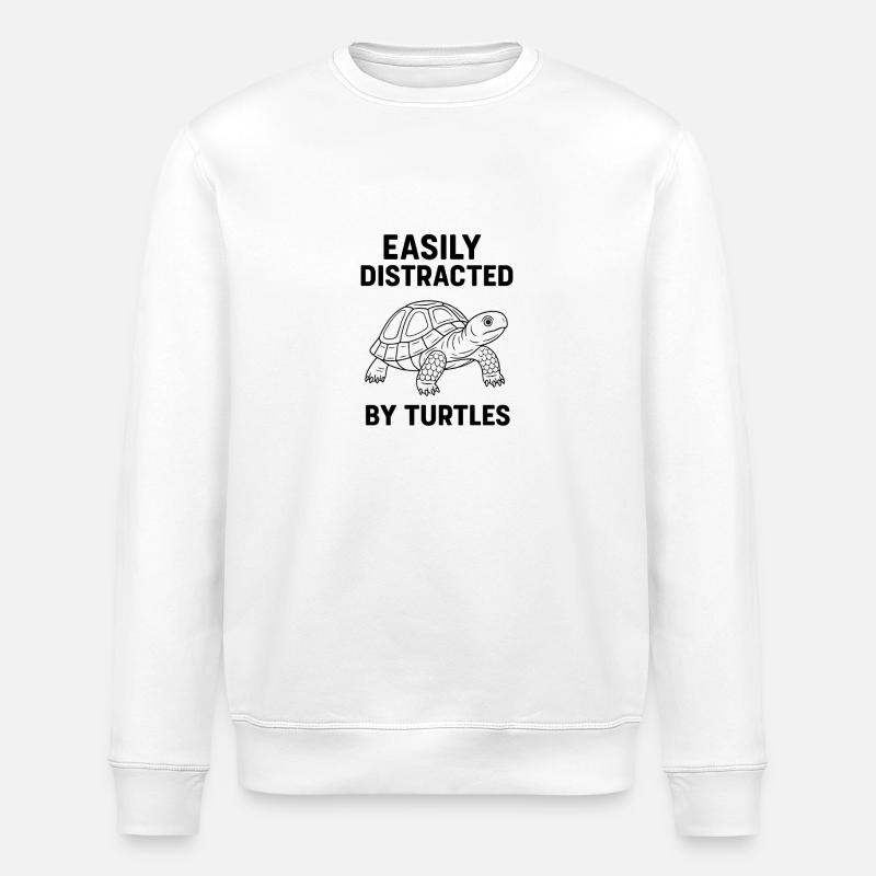 Schildkröte Ablenkung - Stanley/Stella Unisex Bio-Sweatshirt ROLLER - Weiß