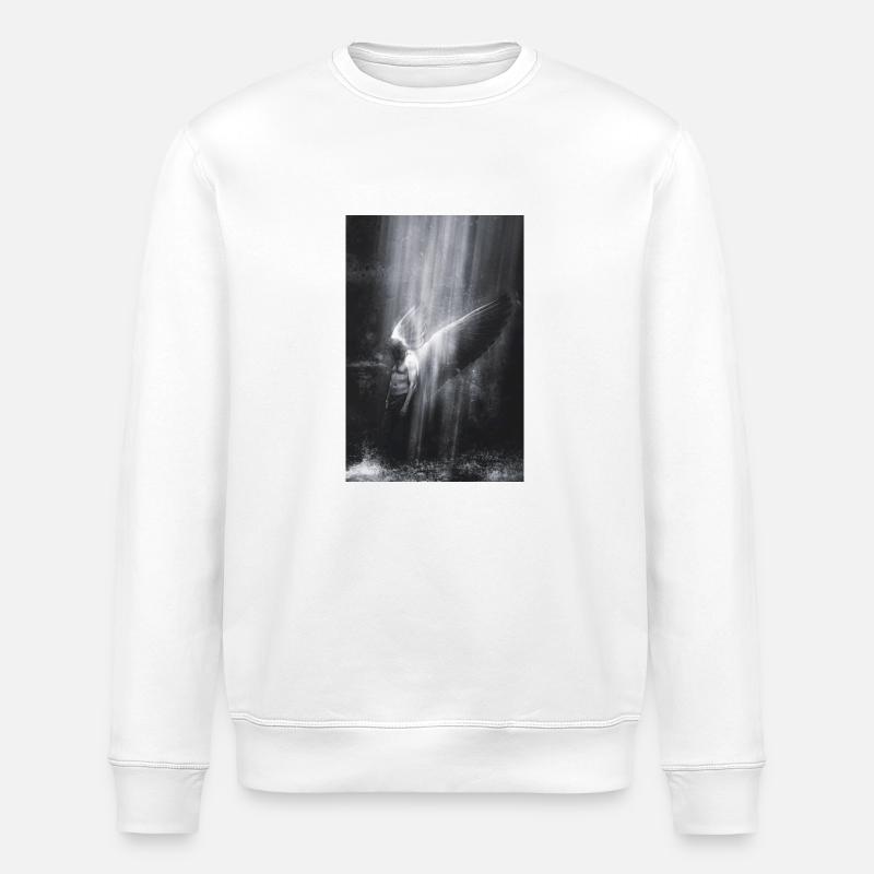 Falling Angel - Stanley/Stella ROLLER Unisex Organic Sweatshirt - white