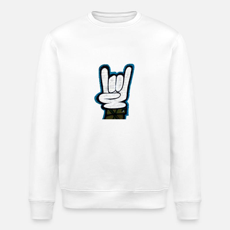 Graffiti - Stanley/Stella Unisex Bio-Sweatshirt ROLLER - Weiß