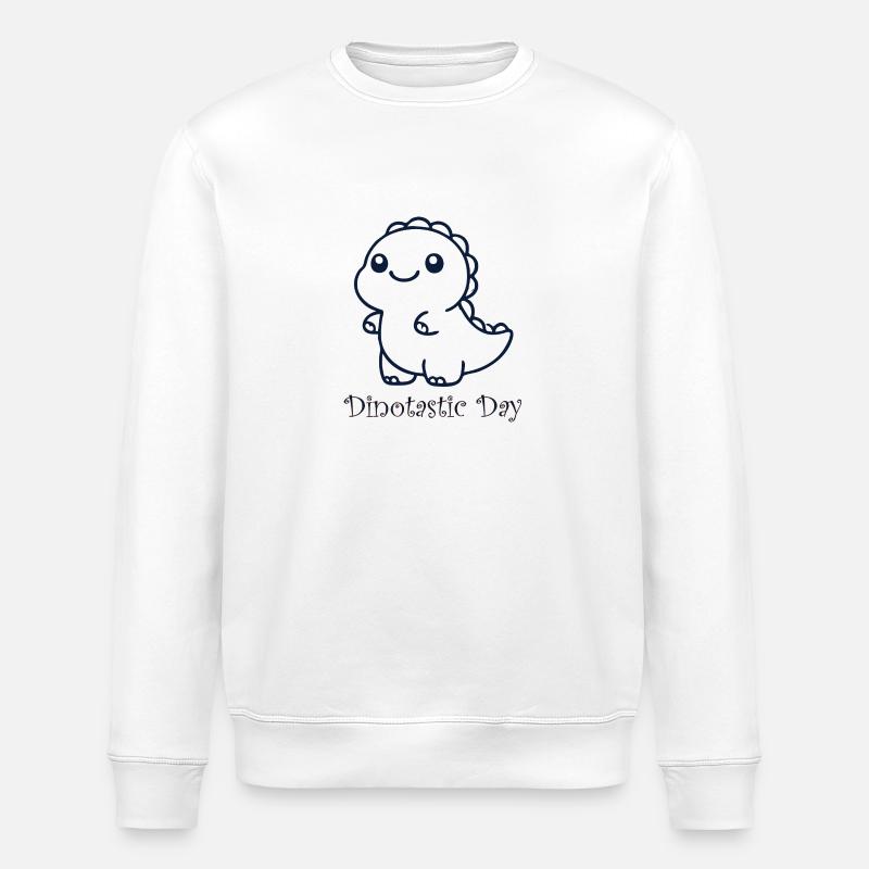 Dinotastic - Stanley/Stella Unisex Bio-Sweatshirt ROLLER - Weiß