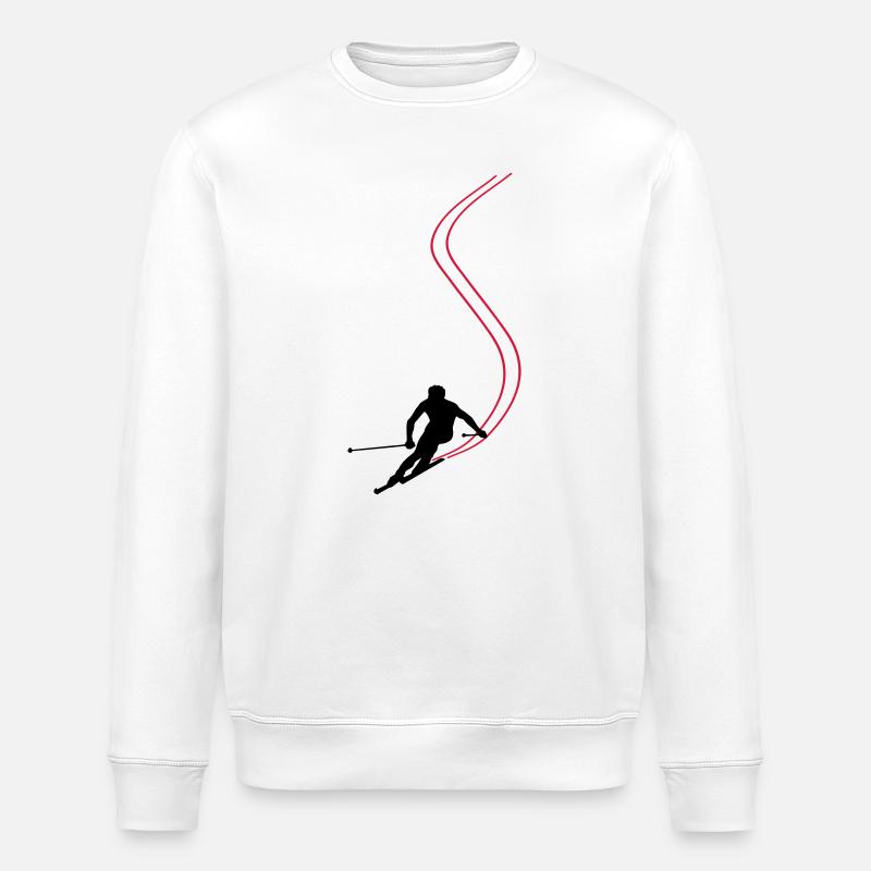 Ski !! - Stanley/Stella Unisex Bio-Sweatshirt ROLLER - Weiß