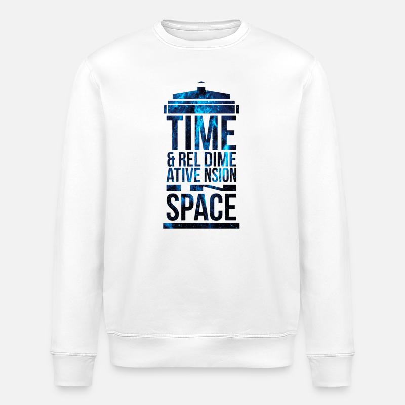 TARDIS - Stanley/Stella Unisex Bio-Sweatshirt ROLLER - Weiß