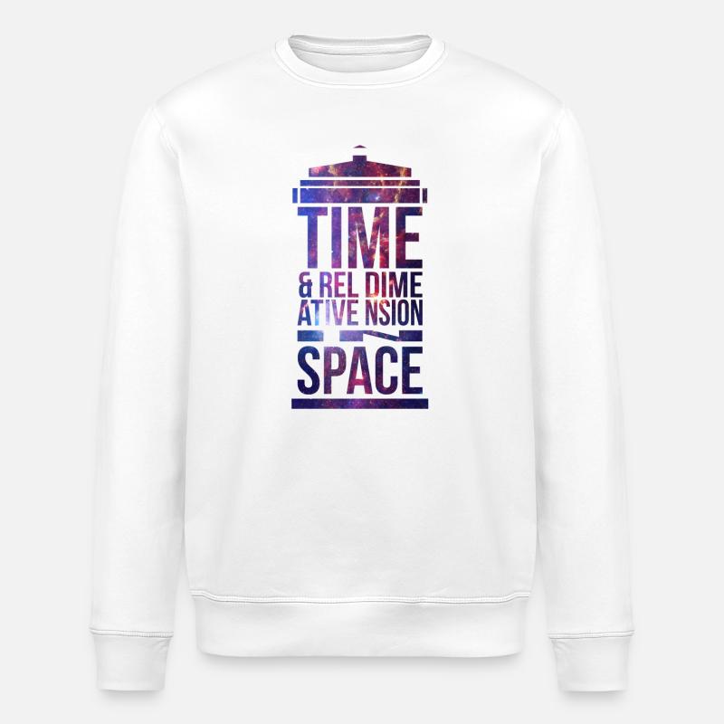 TARDIS - Sweat bio ROLLER Stanley/Stella Unisexe - blanc