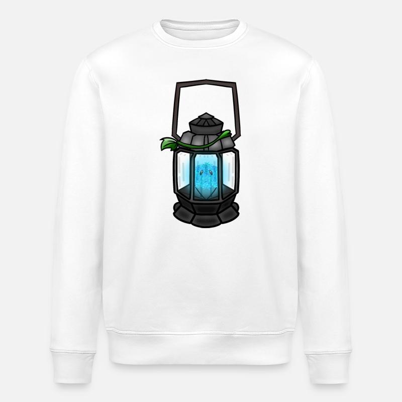 Poussy Sous Lanterne ! Von Pousse2Bambou ! - Stanley/Stella Unisex Bio-Sweatshirt ROLLER - Weiß
