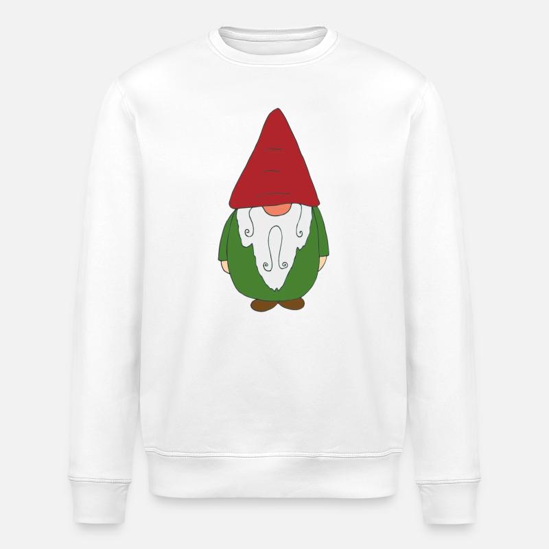 gartenzwerg - Stanley/Stella Unisex Bio-Sweatshirt ROLLER - Weiß