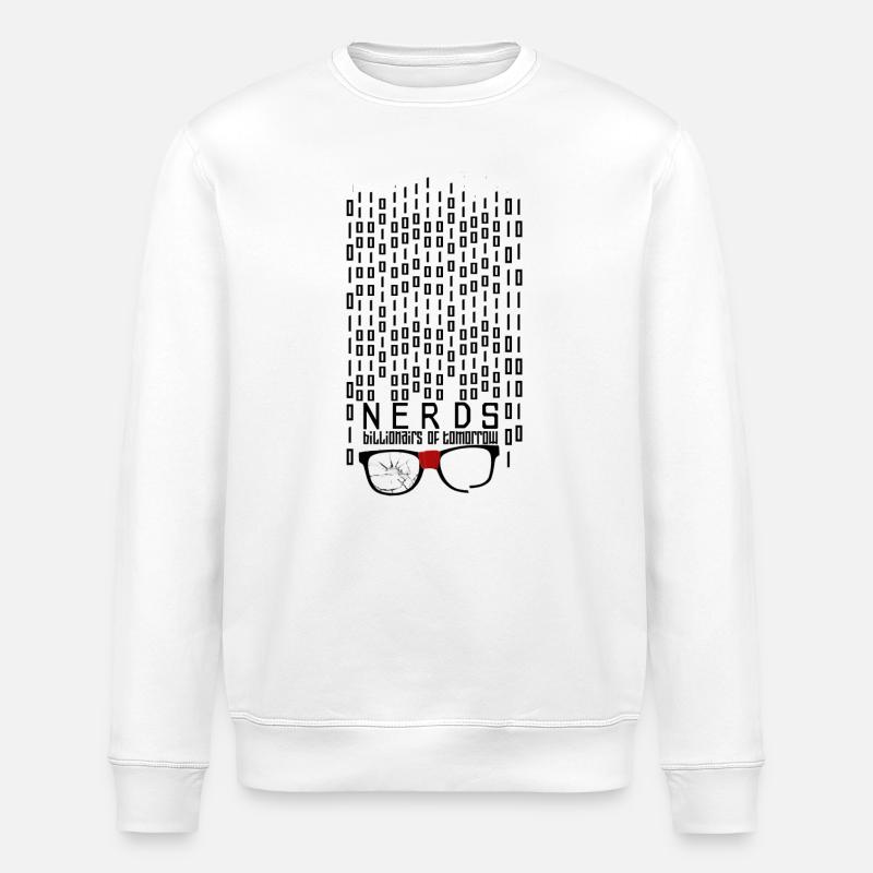 Nerdy Billionär - Stanley/Stella Unisex Bio-Sweatshirt ROLLER - Weiß