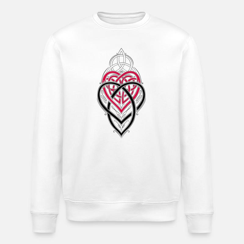 Mutterknoten Trinity Symbol Triqueta Triquetra - Stanley/Stella Unisex Bio-Sweatshirt ROLLER - Weiß