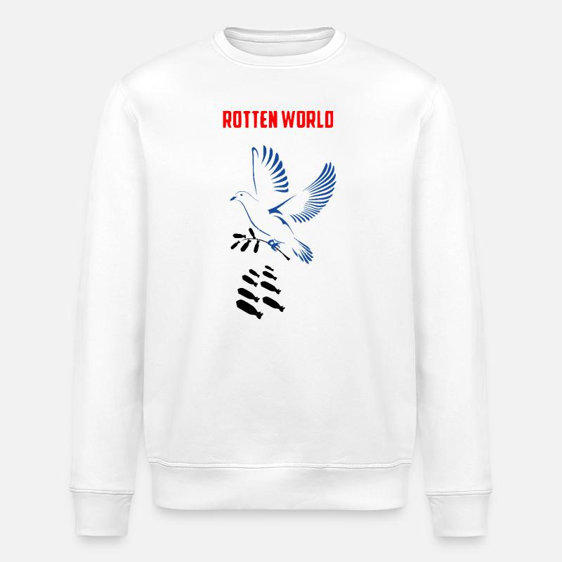 Verrottete Welt - Stanley/Stella Unisex Bio-Sweatshirt ROLLER - Weiß