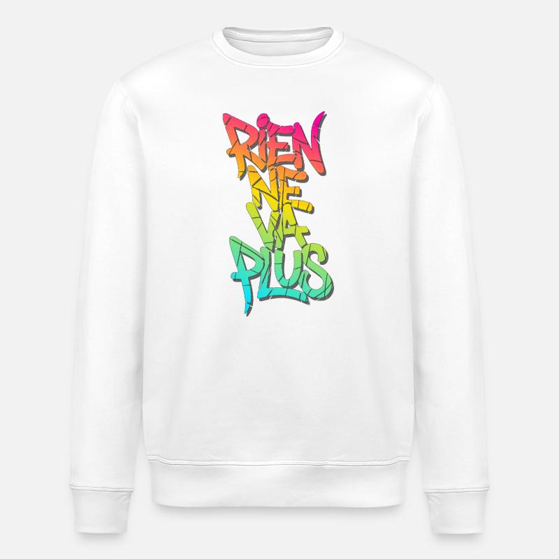 Rien ne va plus - Sweat bio ROLLER Stanley/Stella Unisexe - blanc