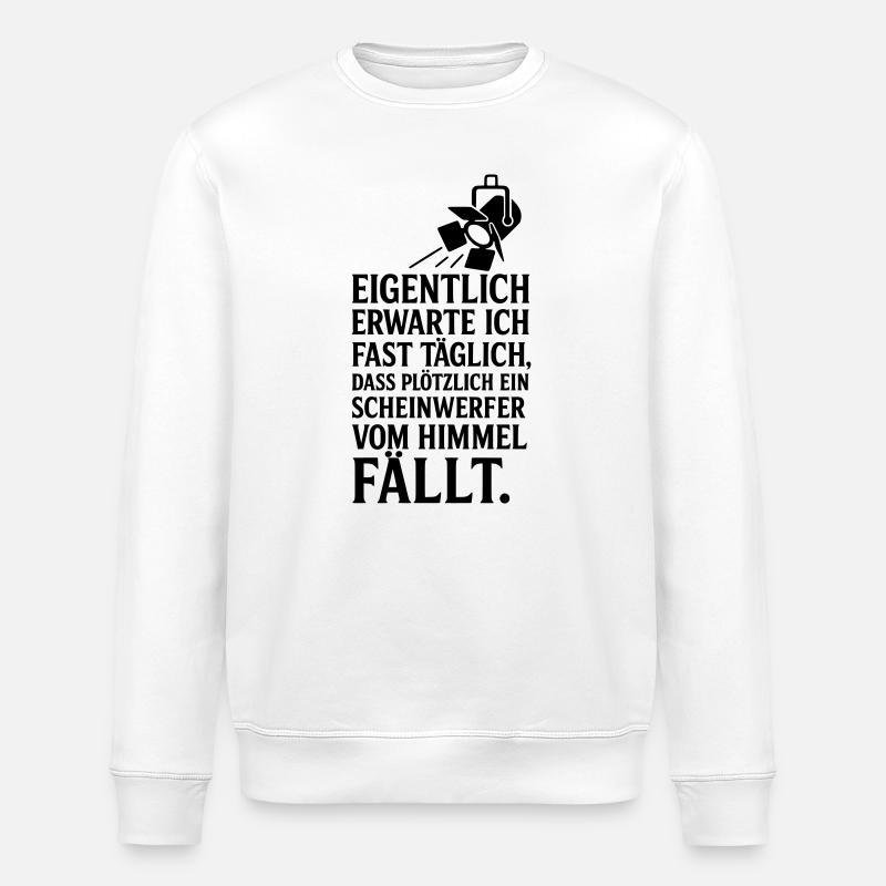 scheinwerfer vom himmel  - Stanley/Stella Unisex Bio-Sweatshirt ROLLER - Weiß