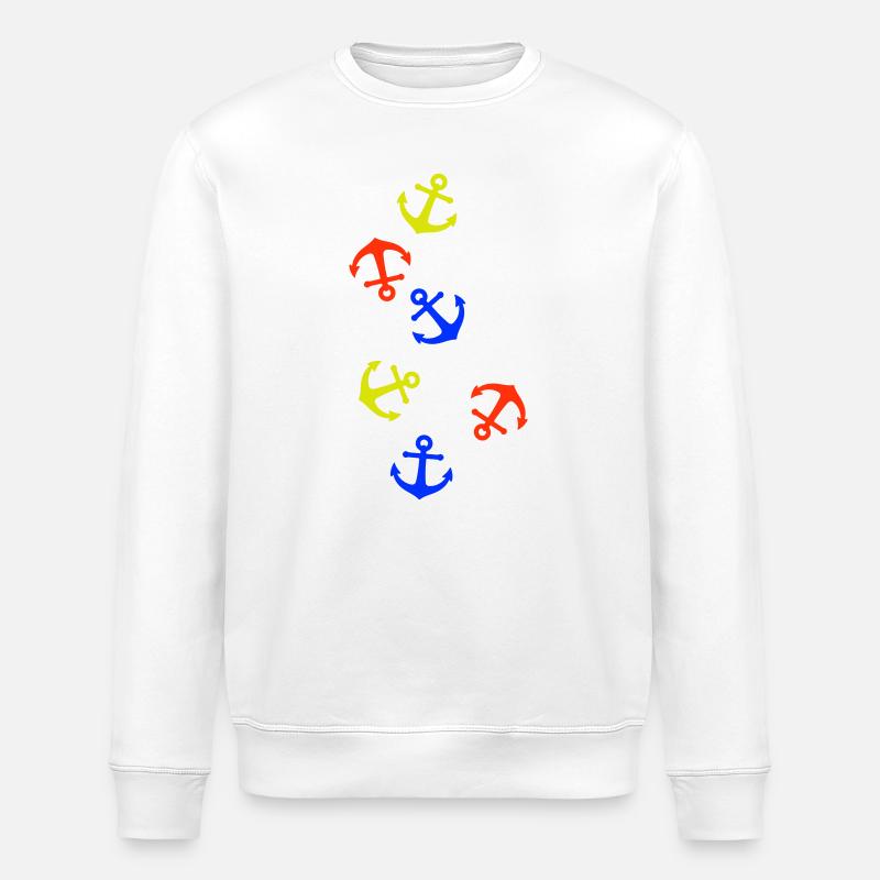 Anker Bunt - Stanley/Stella Unisex Bio-Sweatshirt ROLLER - Weiß