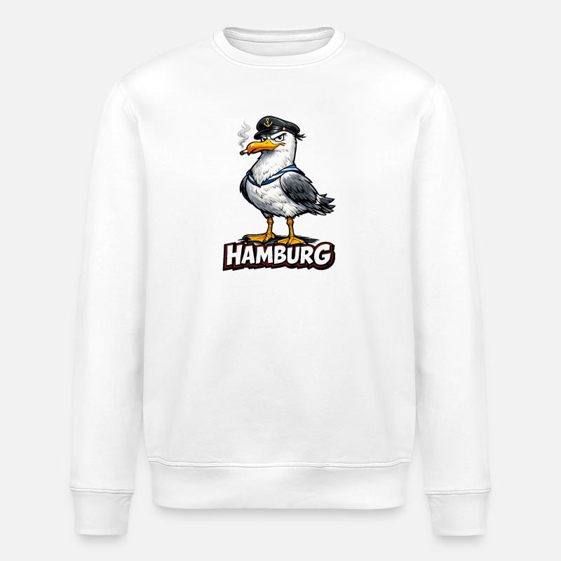 Kapitänsmöwe Hamburg - Stanley/Stella Unisex Bio-Sweatshirt ROLLER - Weiß