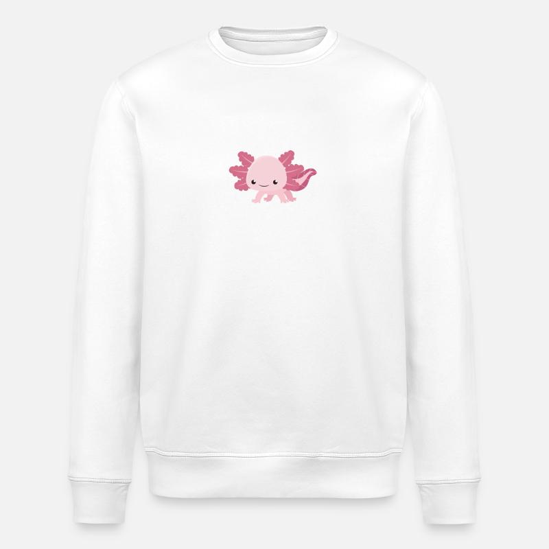 Axolotl - Sweat bio ROLLER Stanley/Stella Unisexe - blanc