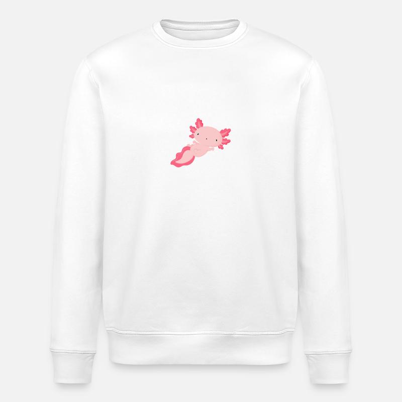 Axolotl - Sweat bio ROLLER Stanley/Stella Unisexe - blanc
