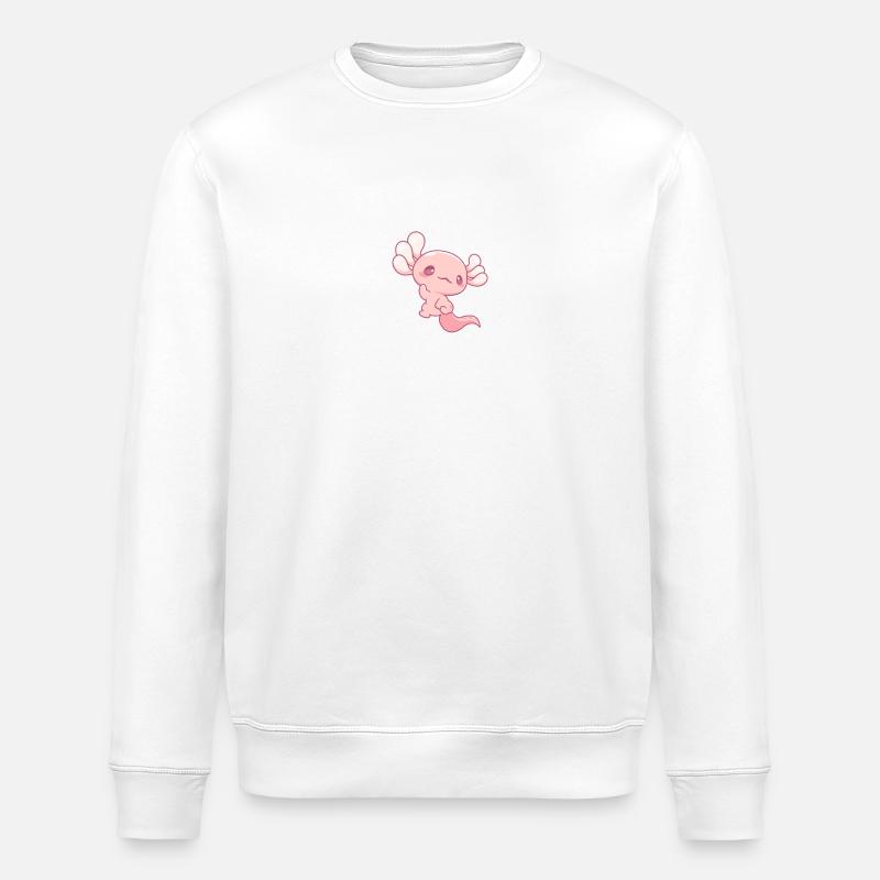 Axolotl - Sweat bio ROLLER Stanley/Stella Unisexe - blanc