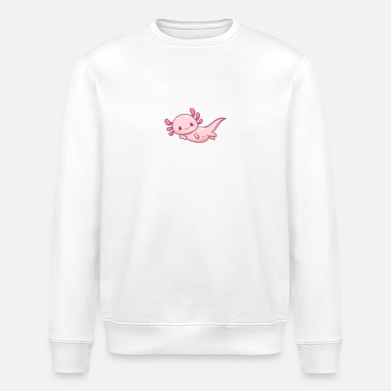 Axolotl - Sweat bio ROLLER Stanley/Stella Unisexe - blanc