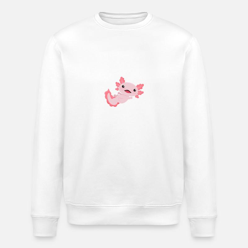 Axolotl - Sweat bio ROLLER Stanley/Stella Unisexe - blanc