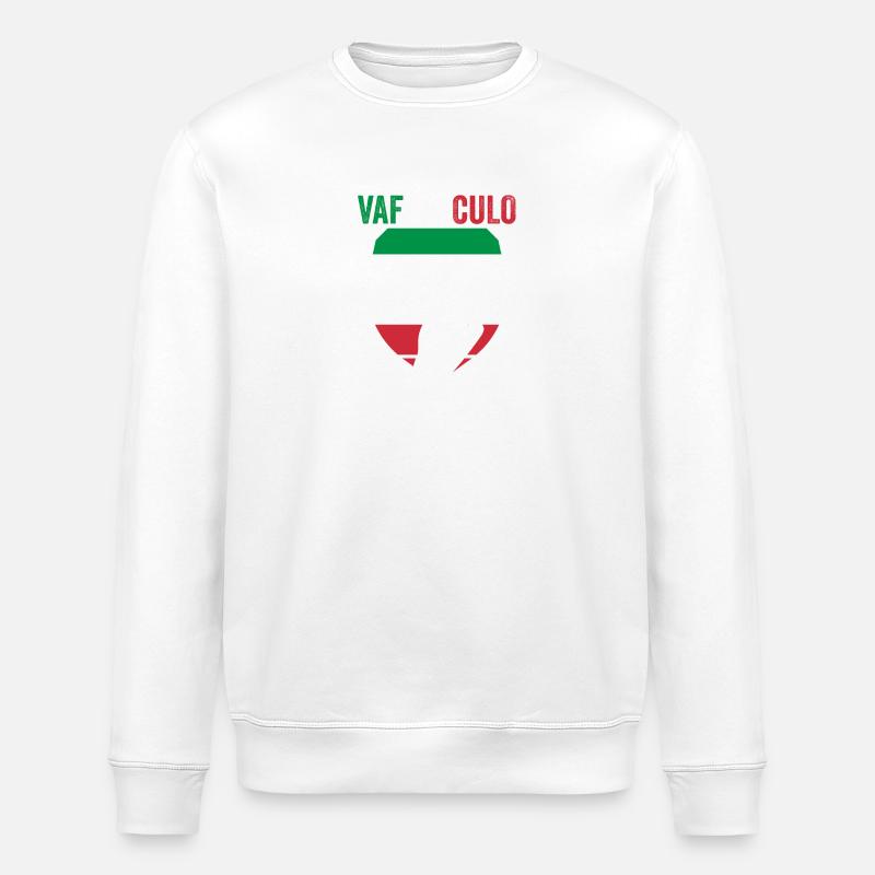 Italien Italiener Vaffanculo - Stanley/Stella Unisex Bio-Sweatshirt ROLLER - Weiß