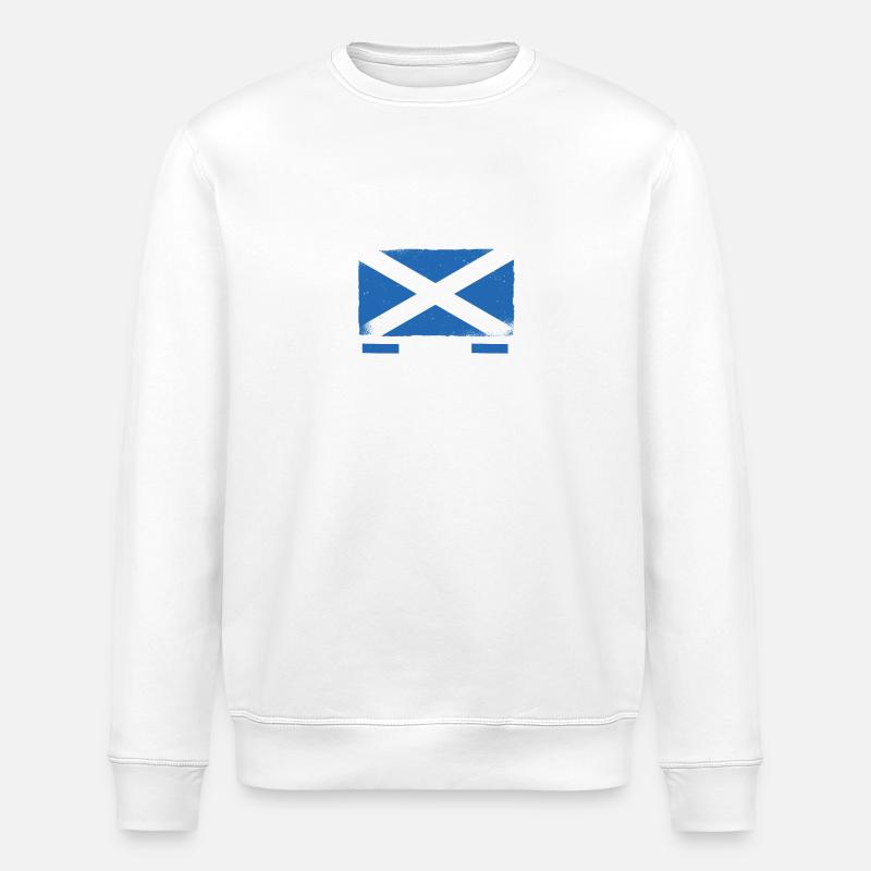 Scots Scottish Scotland - Stanley/Stella ROLLER Unisex Organic Sweatshirt - white