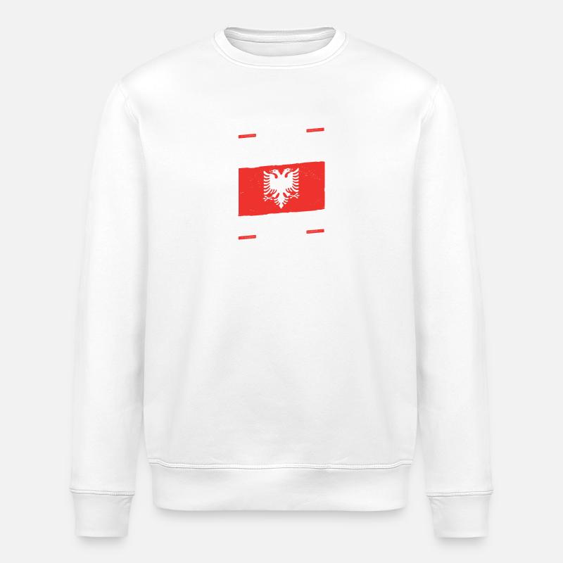 Albanais Albanais Albanie - Sweat bio ROLLER Stanley/Stella Unisexe - blanc