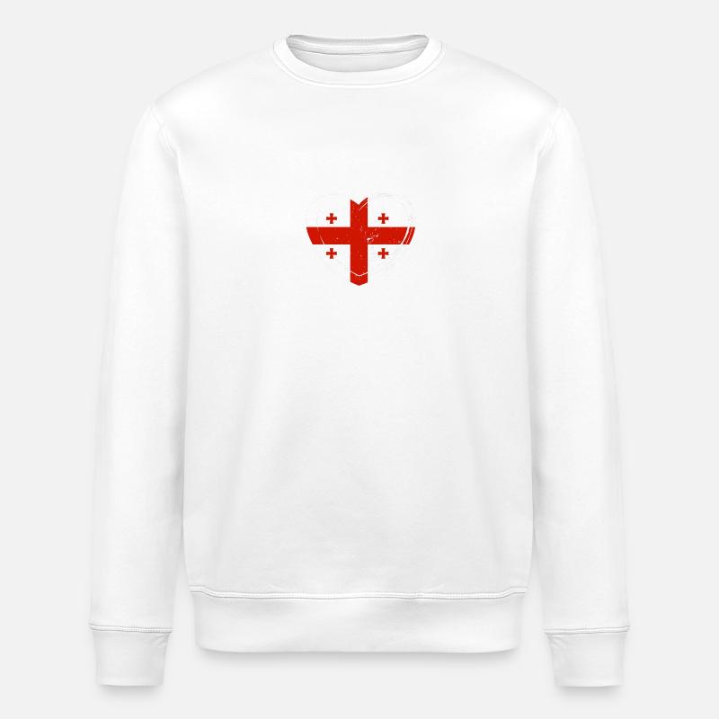 Géorgie géorgienne - Sweat bio ROLLER Stanley/Stella Unisexe - blanc