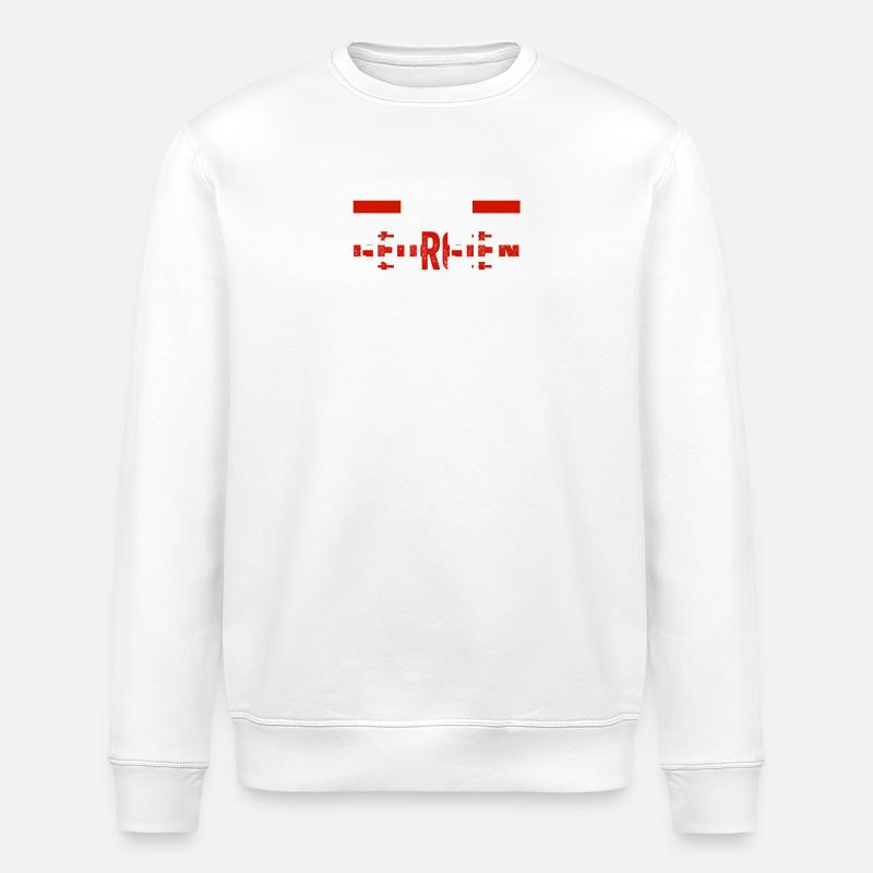Géorgie géorgienne - Sweat bio ROLLER Stanley/Stella Unisexe - blanc