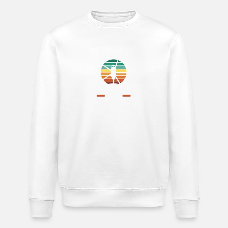 Pilot Helicopter Helicopter - Stanley/Stella ROLLER Unisex Organic Sweatshirt - white