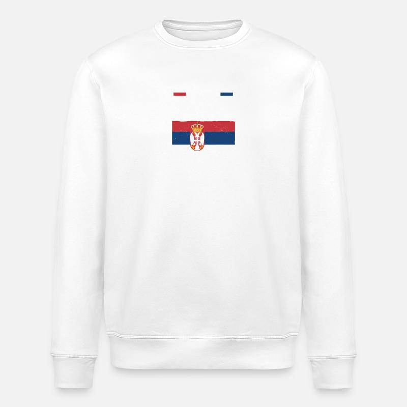 Serben Serbisch Serbien - Stanley/Stella Unisex Bio-Sweatshirt ROLLER - Weiß