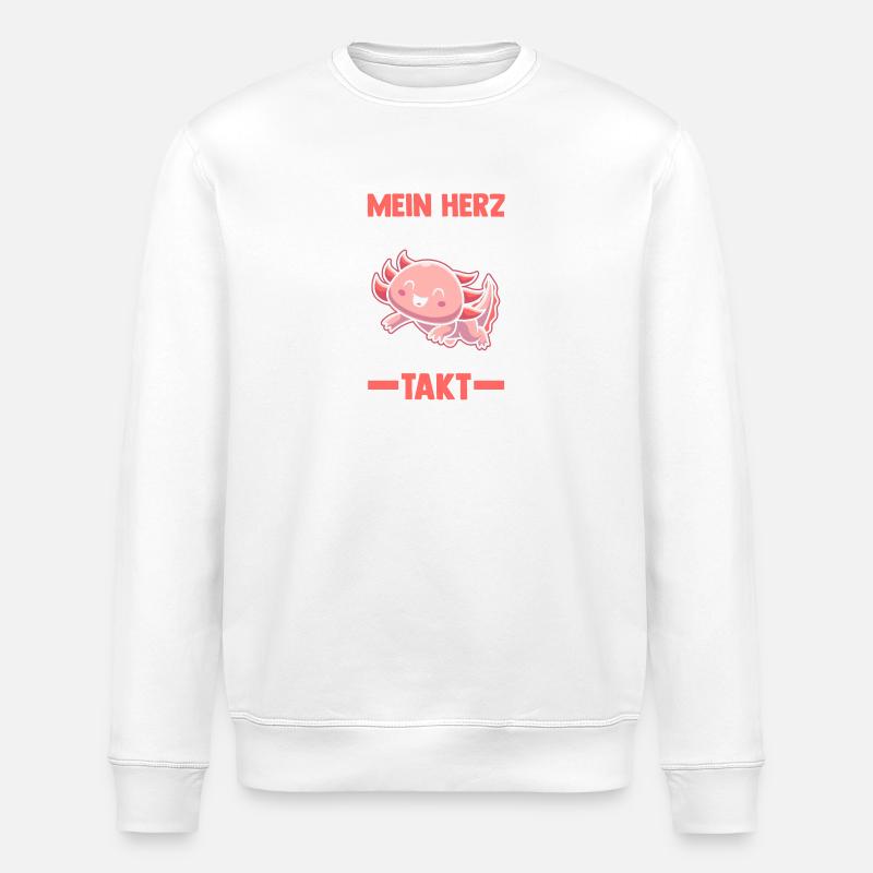Axolotl - Sweat bio ROLLER Stanley/Stella Unisexe - blanc