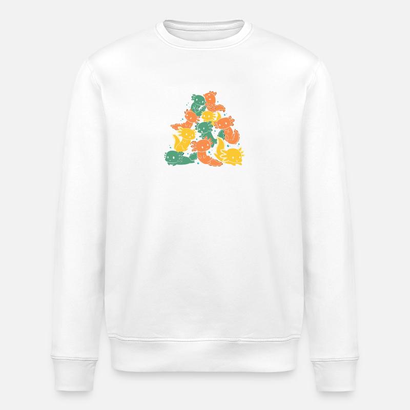 Axolotl - Sweat bio ROLLER Stanley/Stella Unisexe - blanc