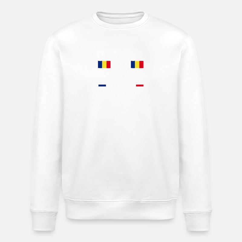 Roumain Roumanie Roumanie - Sweat bio ROLLER Stanley/Stella Unisexe - blanc