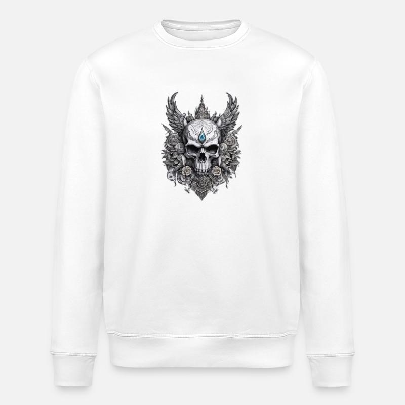 Tattoo Shirt Print - Stanley/Stella Unisex Bio-Sweatshirt ROLLER - Weiß