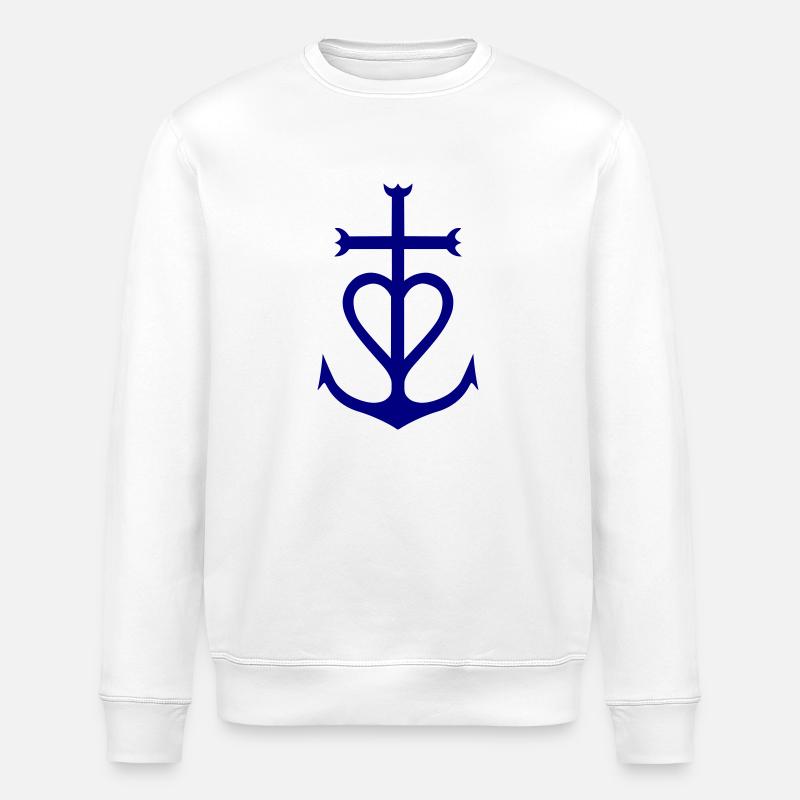 Croix Camargue - Stanley/Stella Unisex Bio-Sweatshirt ROLLER - Weiß