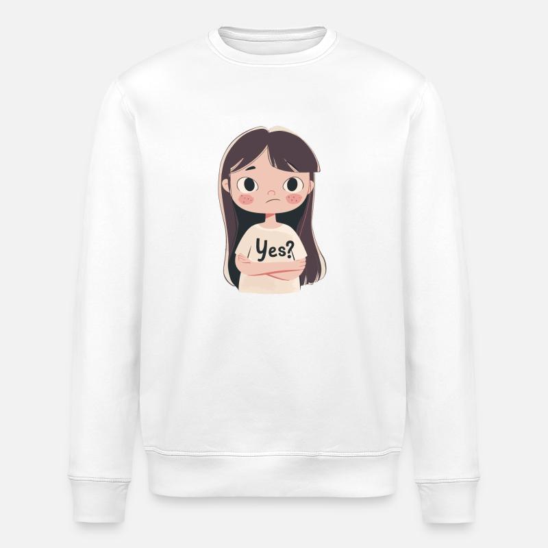 YES? - Stanley/Stella Unisex Bio-Sweatshirt ROLLER - Weiß