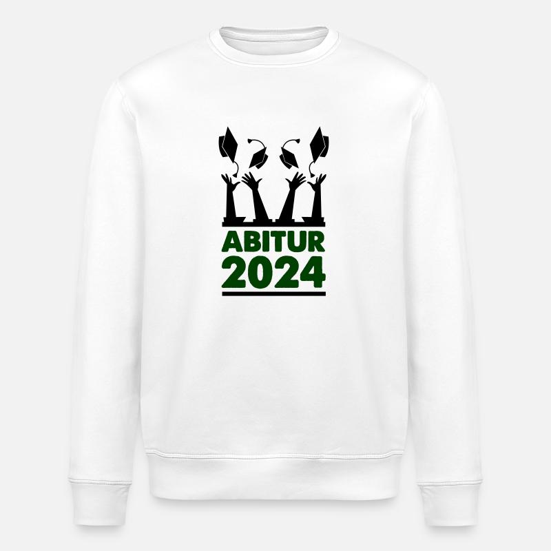 abitur 2024 - Stanley/Stella Unisex Bio-Sweatshirt ROLLER - Weiß