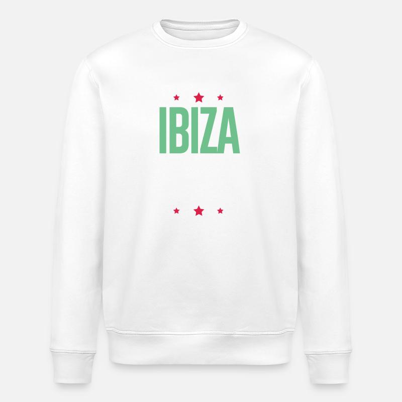 Ibiza 2024 Urlaub - Stanley/Stella Unisex Bio-Sweatshirt ROLLER - Weiß