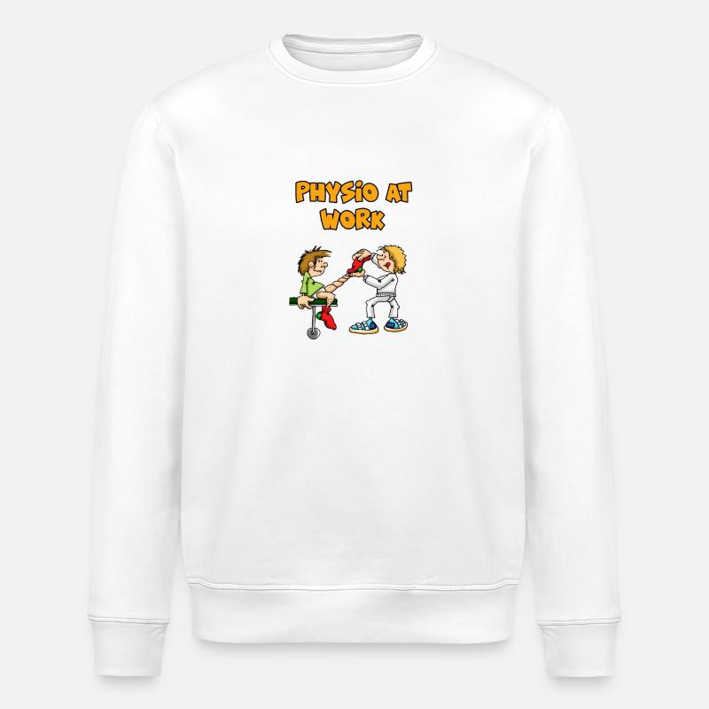 Physiotherapie - Stanley/Stella Unisex Bio-Sweatshirt ROLLER - Weiß