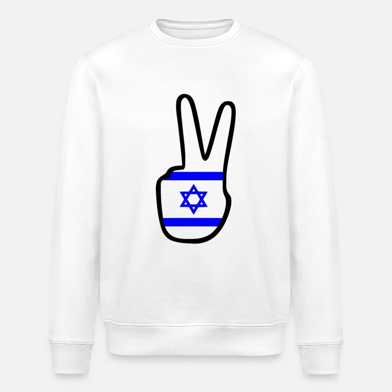 Israel - Stanley/Stella Unisex Bio-Sweatshirt ROLLER - Weiß