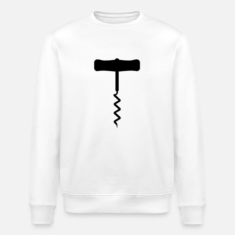 Korkenzieher - Stanley/Stella Unisex Bio-Sweatshirt ROLLER - Weiß