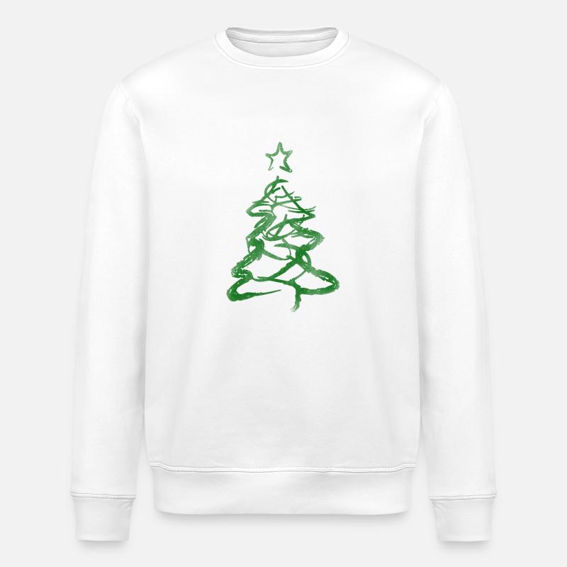 Christbaum - Stanley/Stella Unisex Bio-Sweatshirt ROLLER - Weiß