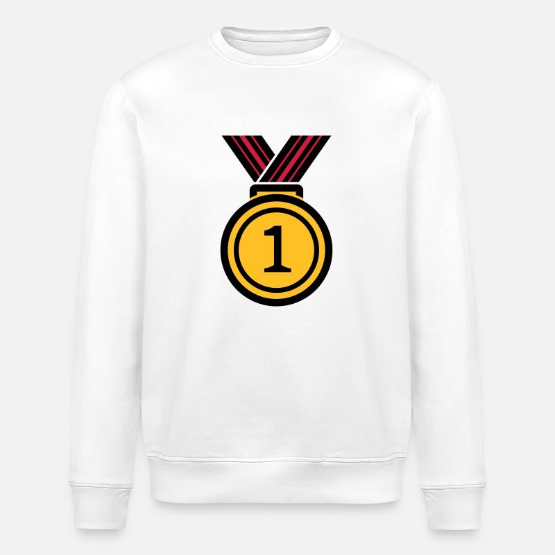 Siegermedallie - Sweat bio ROLLER Stanley/Stella Unisexe - blanc