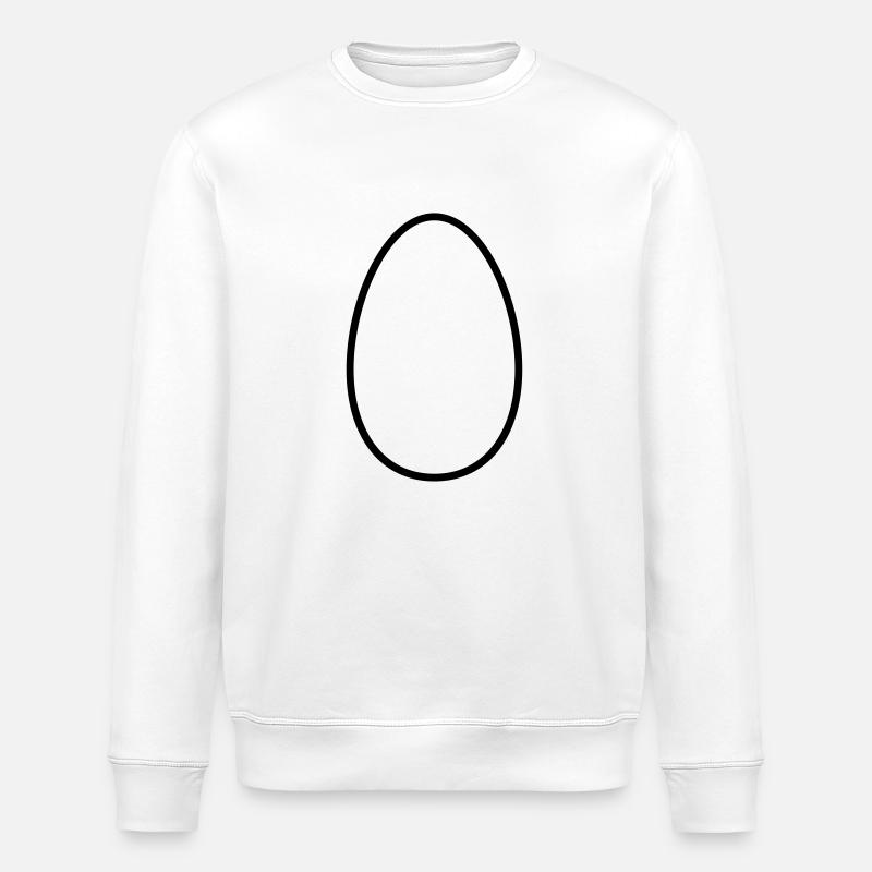 Egg - Stanley/Stella ROLLER Unisex Organic Sweatshirt - white