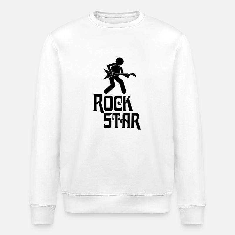 Rock Star - Sweat bio ROLLER Stanley/Stella Unisexe - blanc