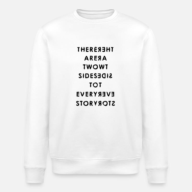 Two Sides - Stanley/Stella ROLLER Unisex Organic Sweatshirt - white